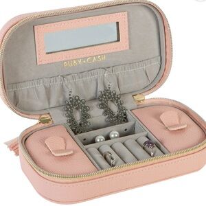 Pink Jewelry Travel Organizer